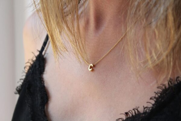 Gold-Plated Initial 'C' Necklace for Women | Stylish Personalized Jewelry | Perfect Gift