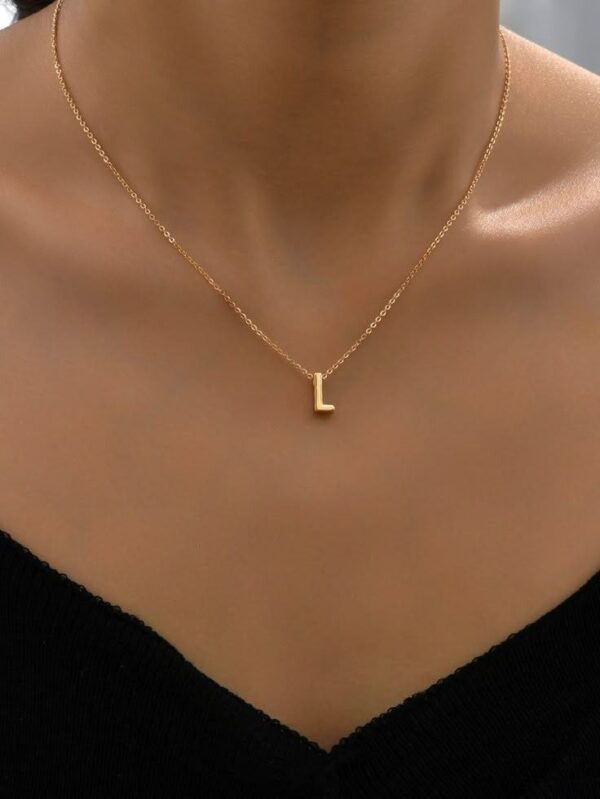 Gold-Plated Initial 'L' Necklace for Women | Elegant Personalized Jewelry | Perfect Gift